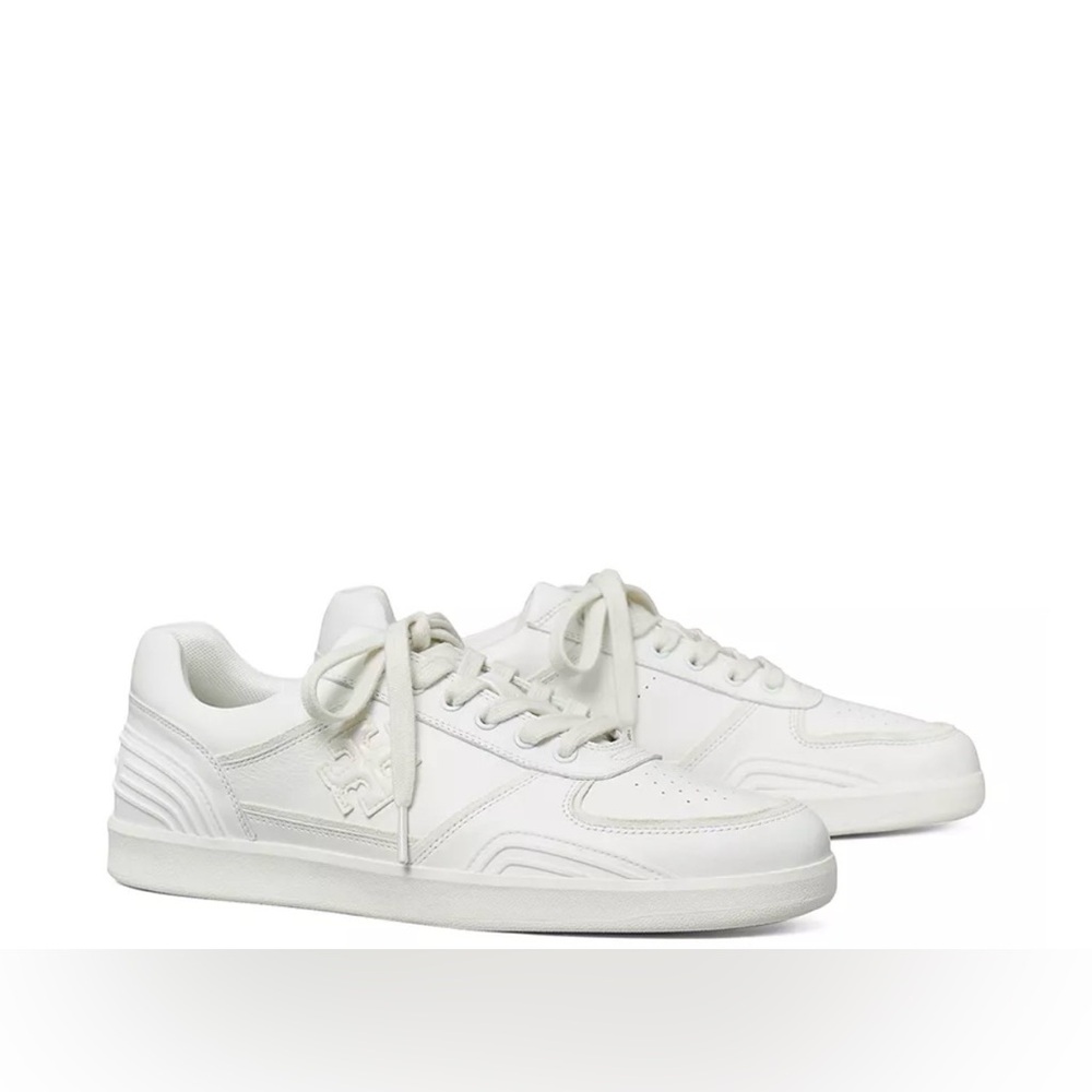 Tory Burch Women's Clover Court Lace Up Low Top Sneakers size 6